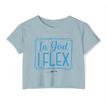 Load image into Gallery viewer, In God I Flex Crop Top