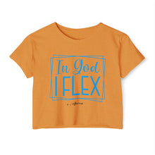 Load image into Gallery viewer, In God I Flex Crop Top