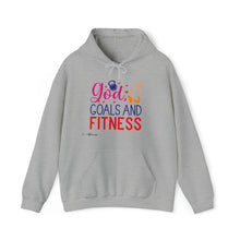 Load image into Gallery viewer, God, Goals and Fitness Hoodie