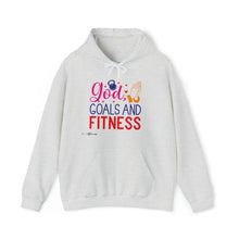 Load image into Gallery viewer, God, Goals and Fitness Hoodie