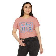 Load image into Gallery viewer, In God I Flex Crop Top