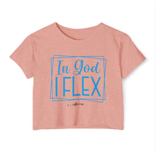 Load image into Gallery viewer, In God I Flex Crop Top