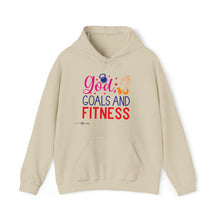 Load image into Gallery viewer, God, Goals and Fitness Hoodie
