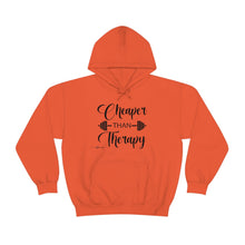 Load image into Gallery viewer, Cheaper Than Therapy Hoodie