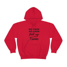 Load image into Gallery viewer, No Pain No Gain Shut Up & Train Hoodie