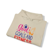 Load image into Gallery viewer, God, Goals and Fitness Hoodie
